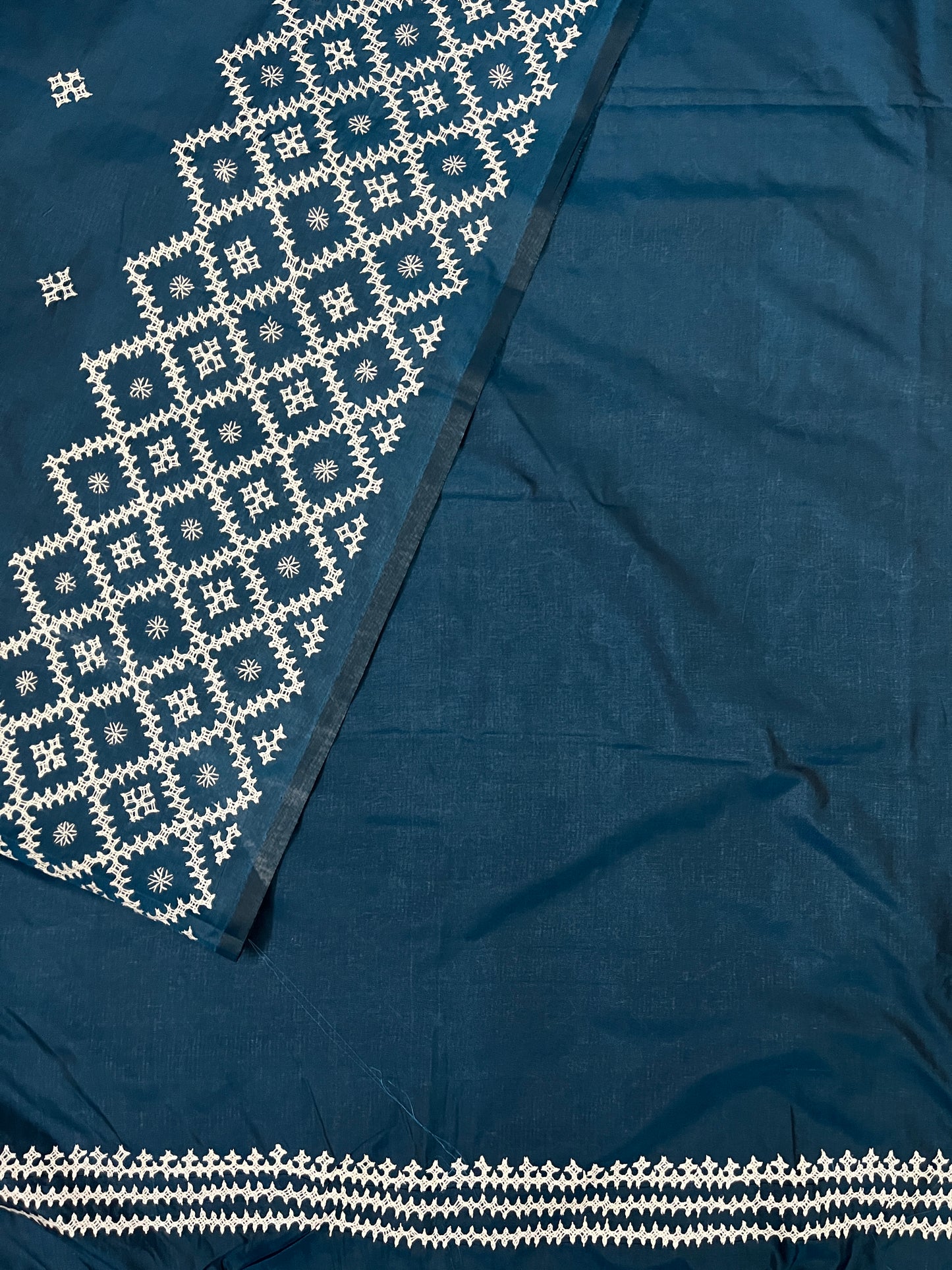 Honeycomb Kutchwork Saree