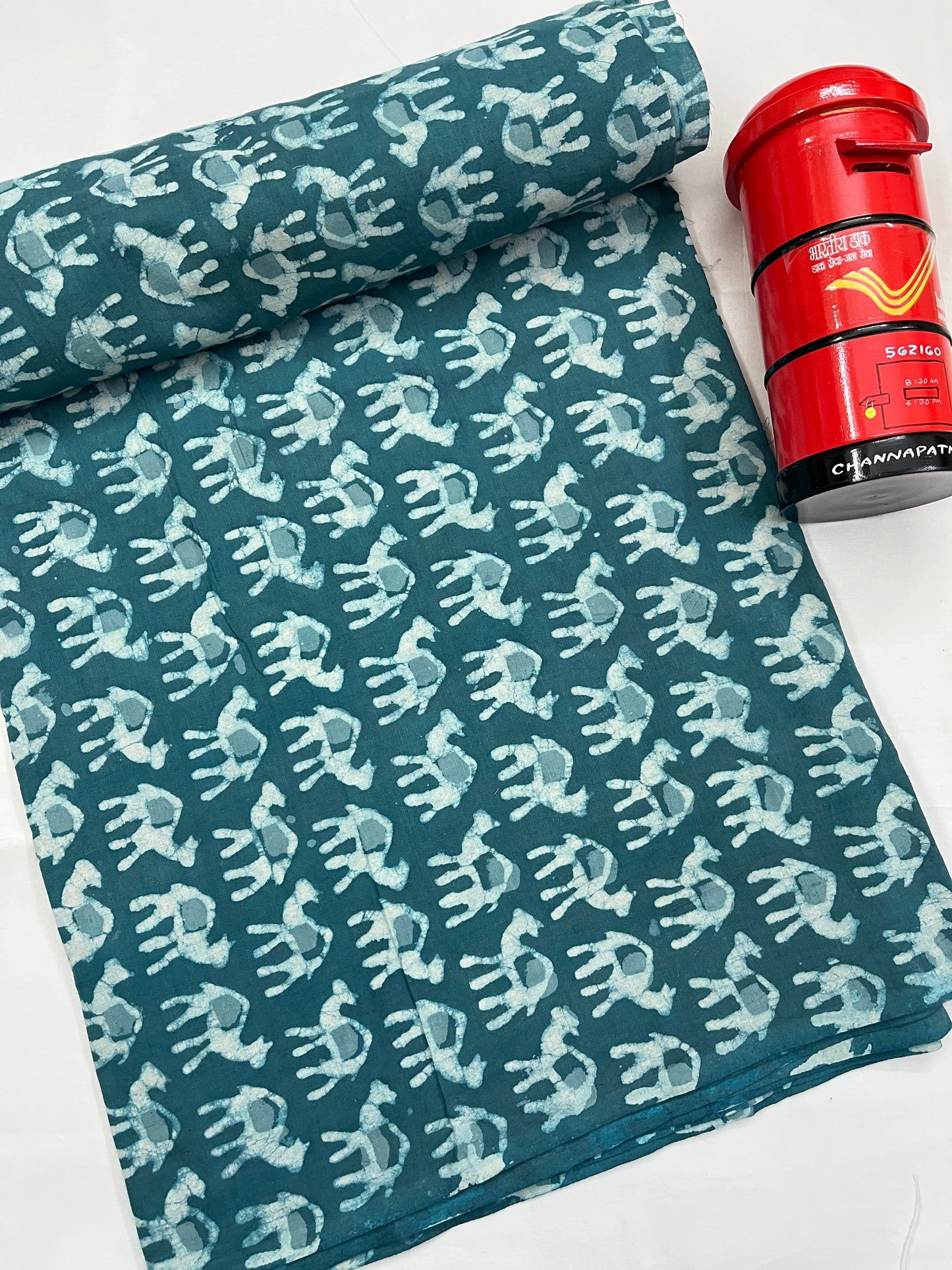 CAMEL Hand Block Print Fabric