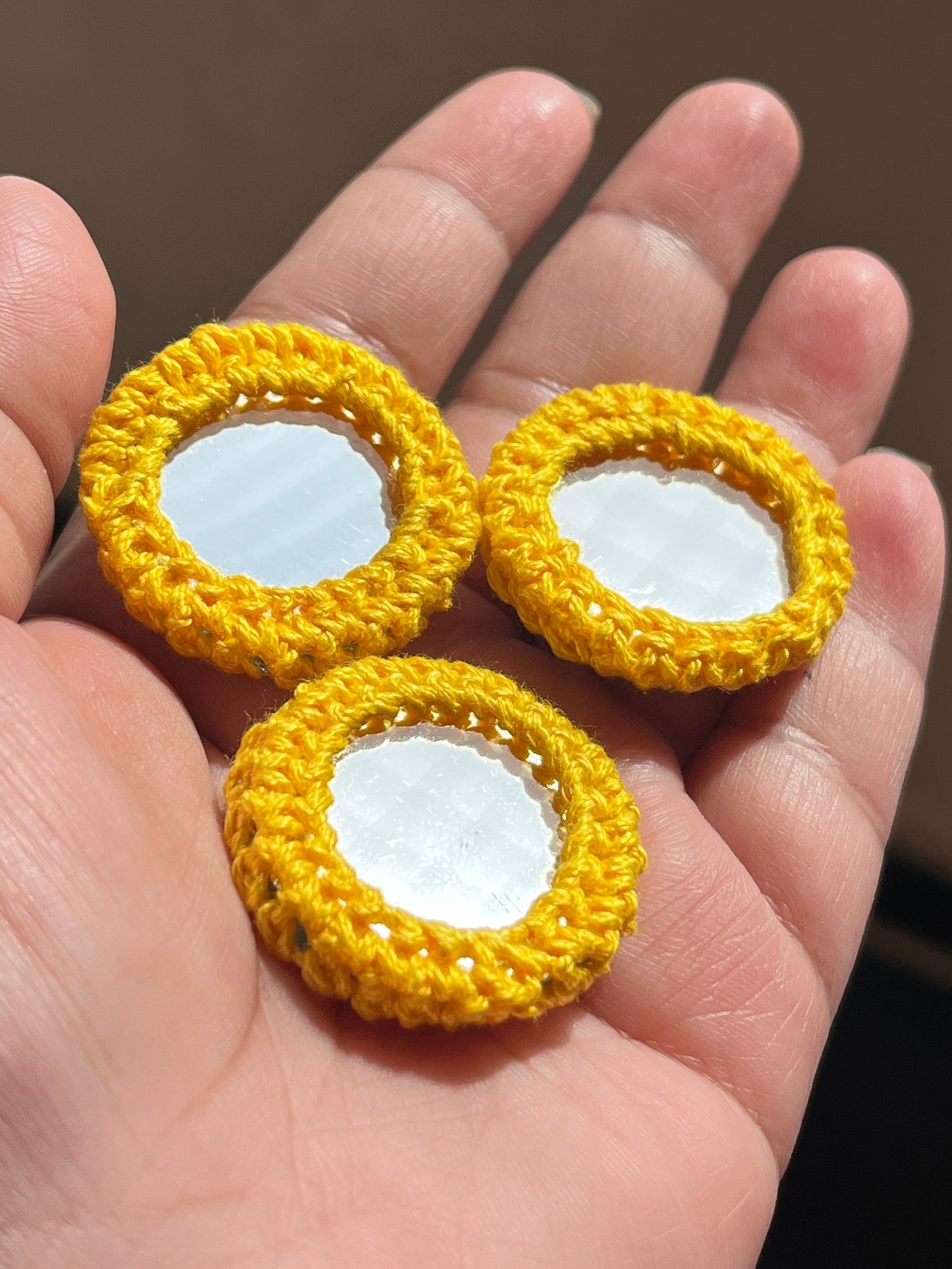 YELLOW Mirror Buttons