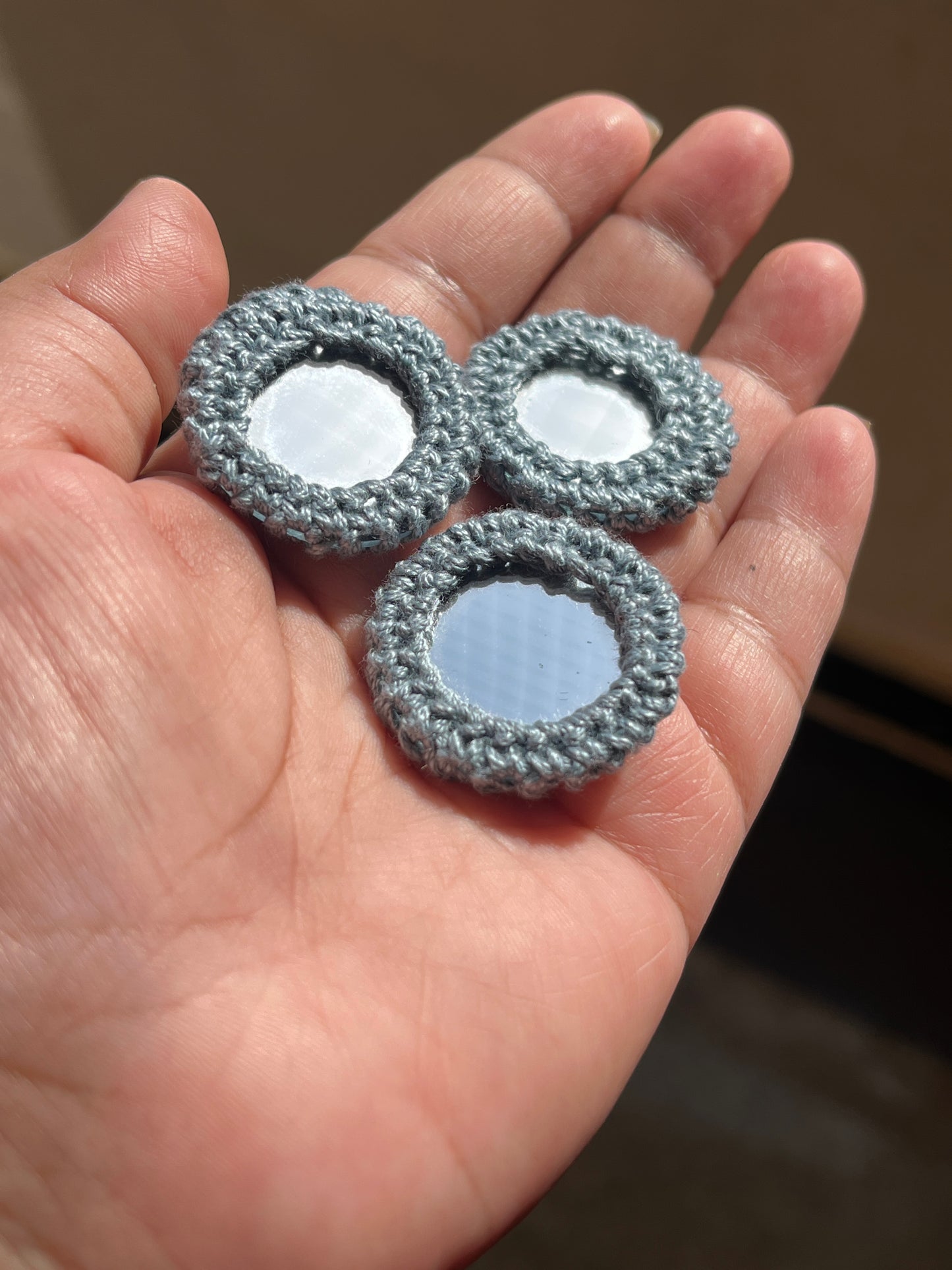 GREY Mirror Buttons