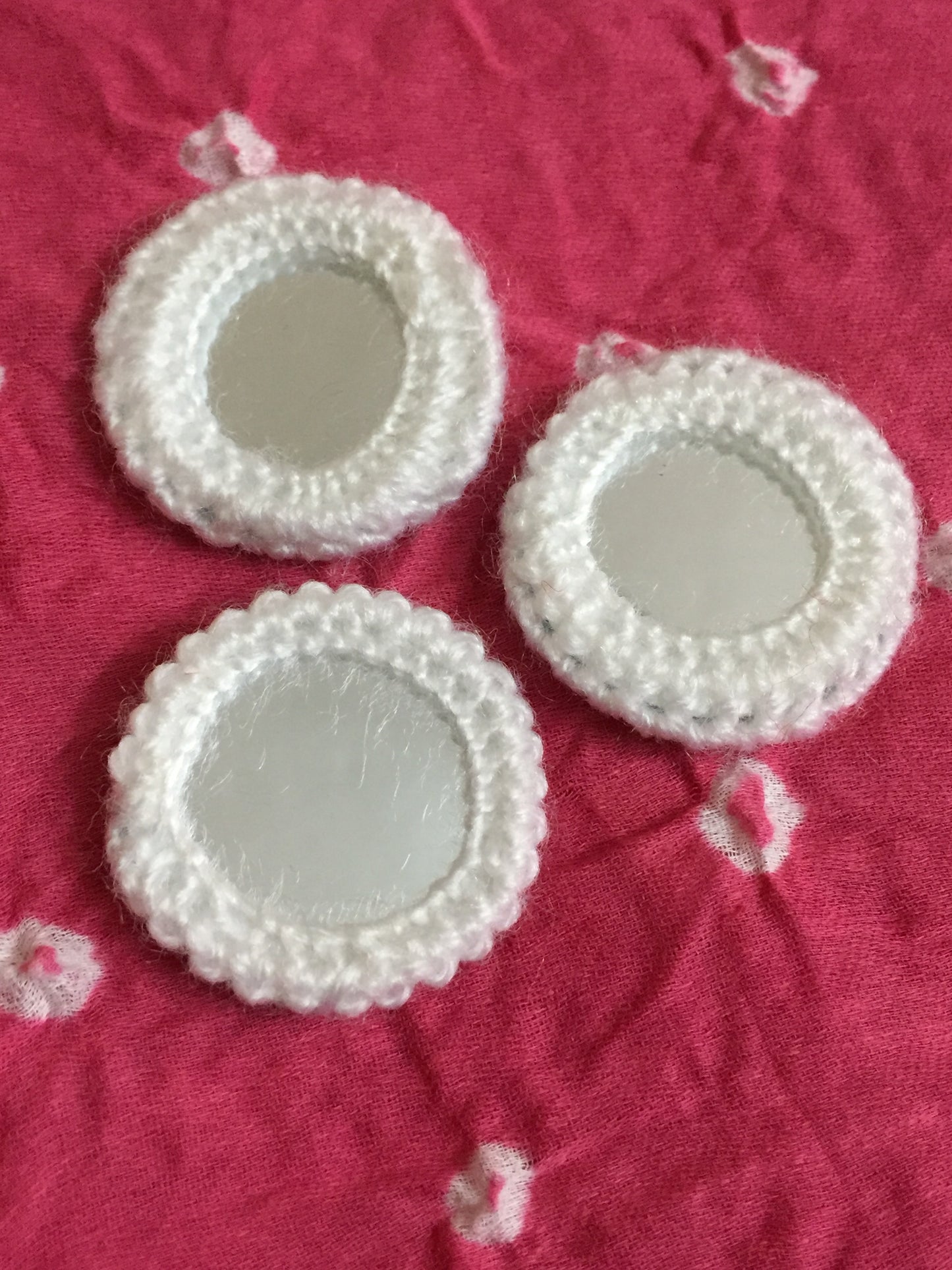 WHITE Mirror Buttons