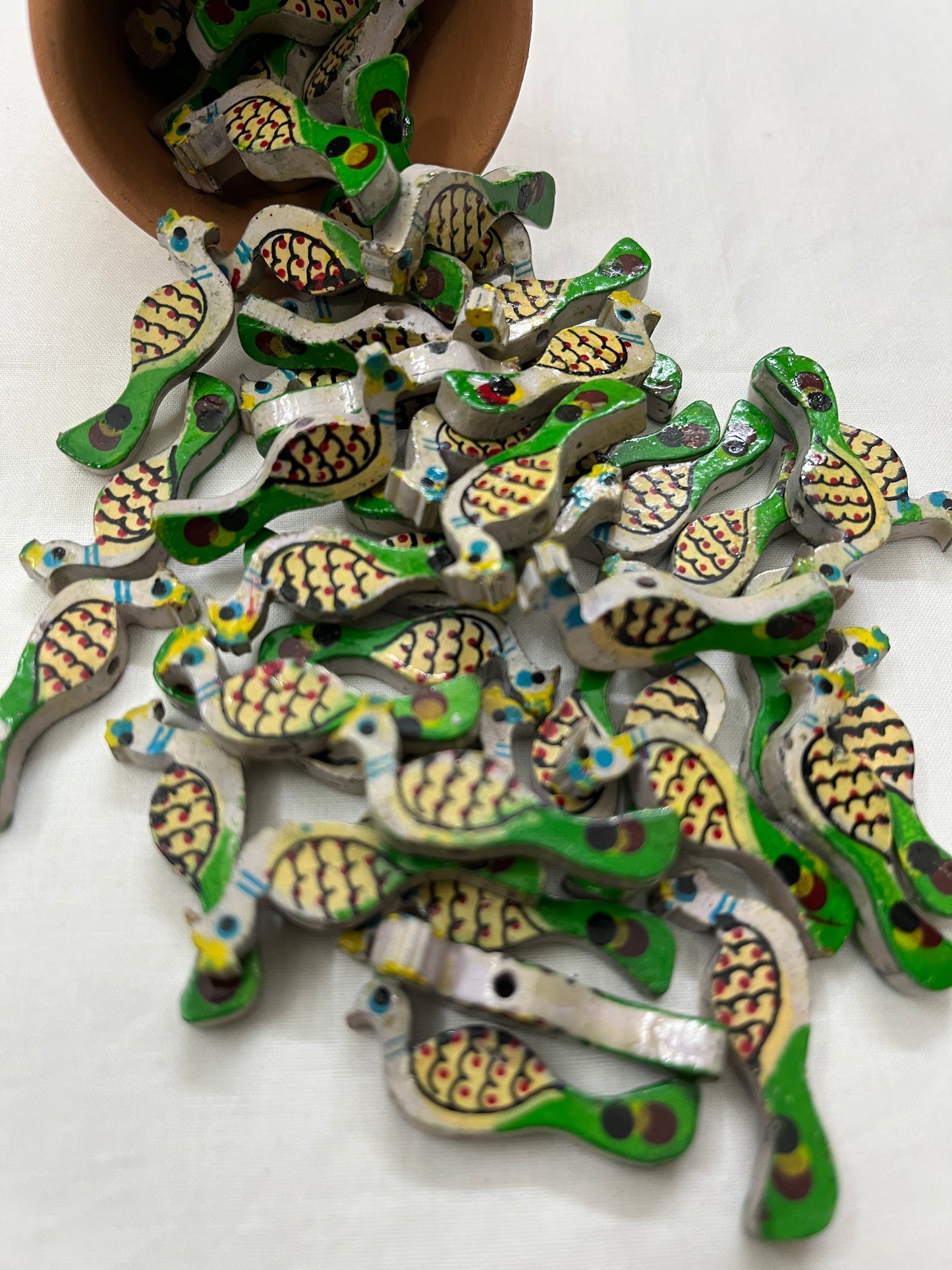 GREY Peacock Buttons