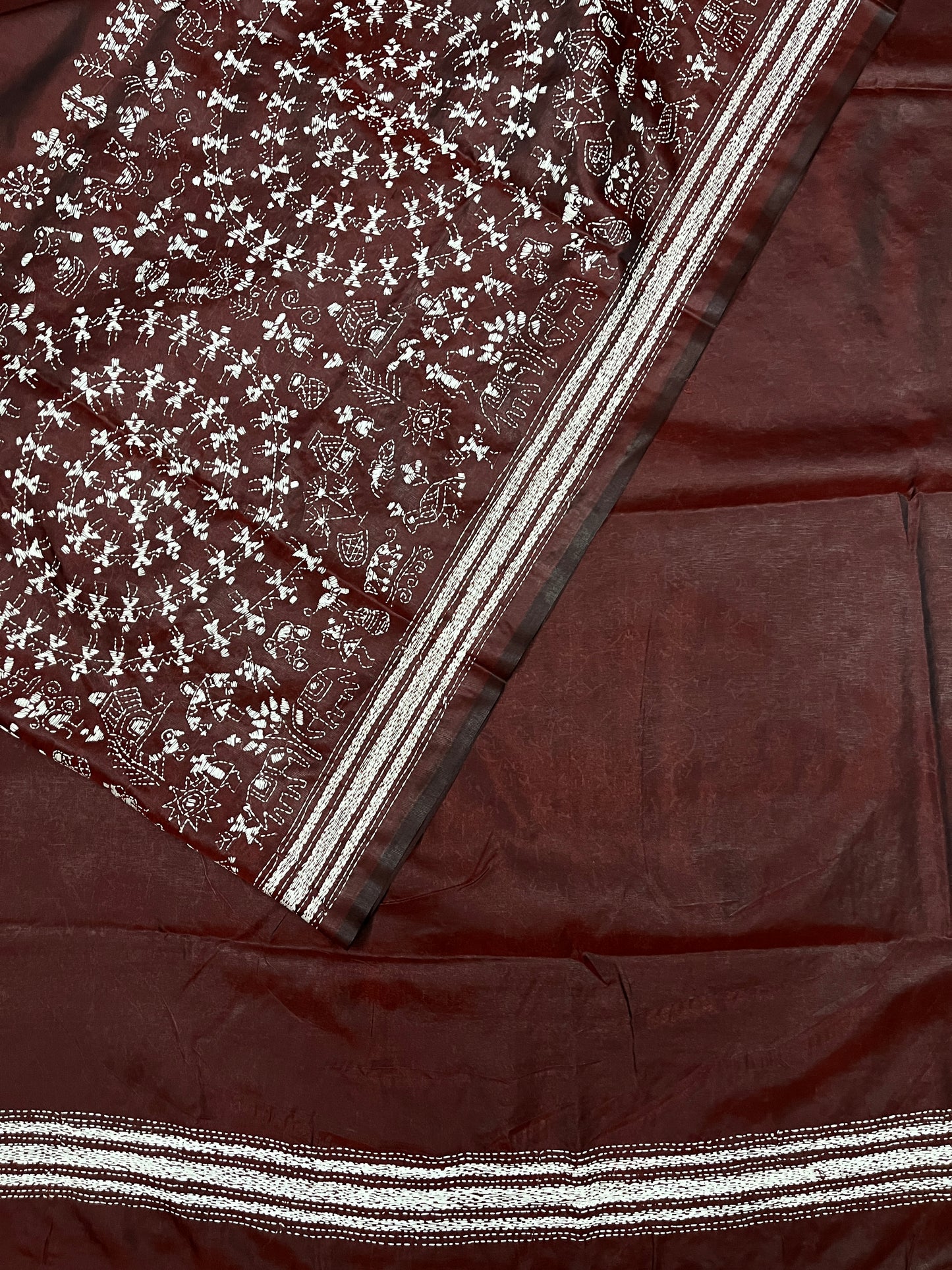WARLI Kanthawork Saree