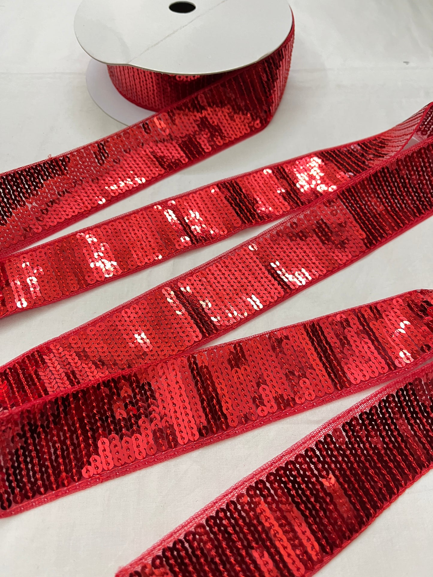 Sequins Lace - RED