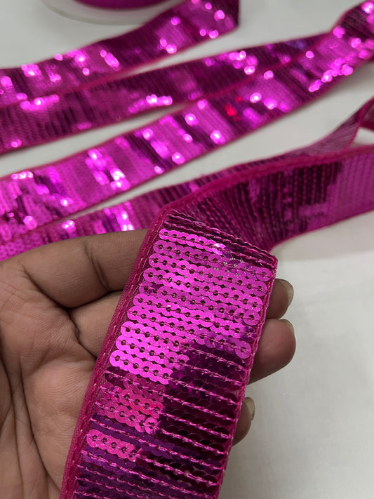 Sequins Lace - PINK