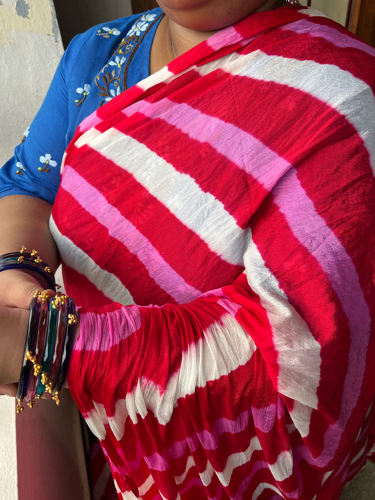 Mothra Lehariya Saree