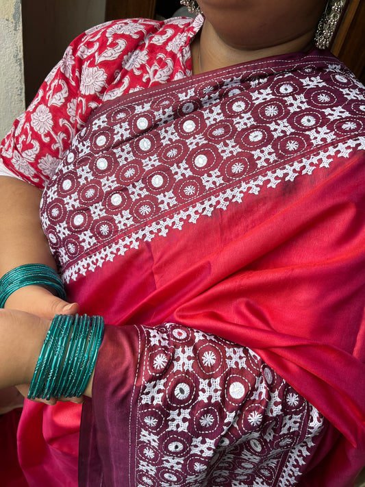 GRAND Kutchwork Saree
