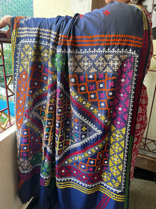 RANGEELA Kutchwork Saree