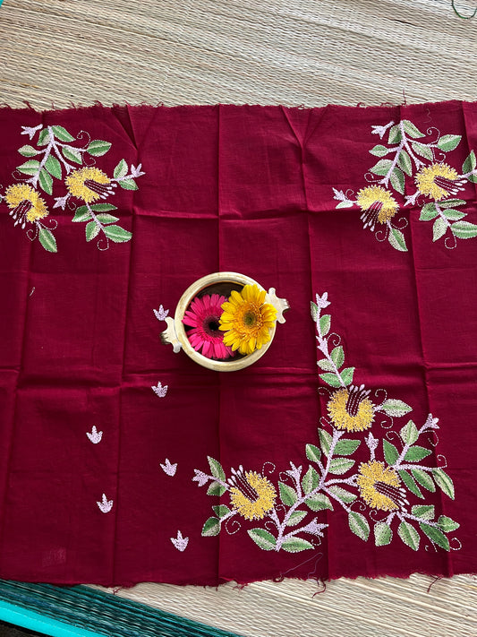 DKUBP34 Designer Kanthawork Blouse Piece