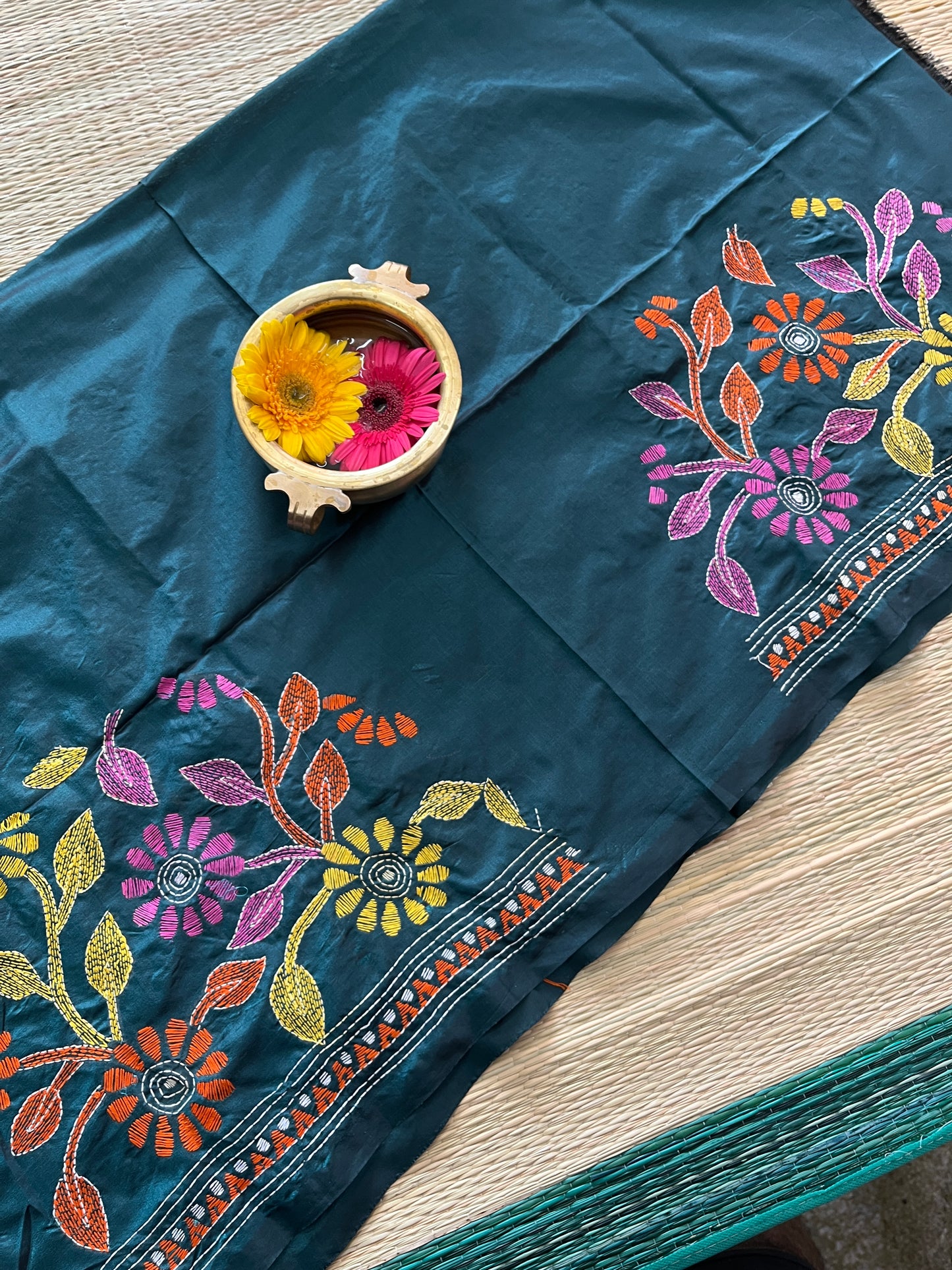 SKABP6 Art Silk Kanthawork Blouse Piece