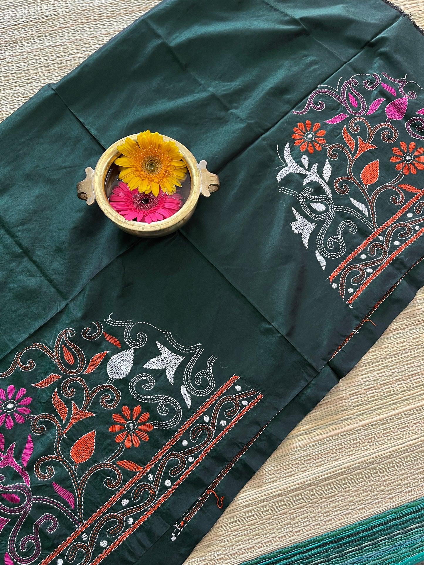 SKABP10 Art Silk Kanthawork Blouse Piece