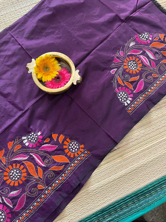 SKABP28 Art Silk Kanthawork Blouse Piece