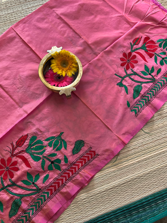 SKABP30 Art Silk Kanthawork Blouse Piece