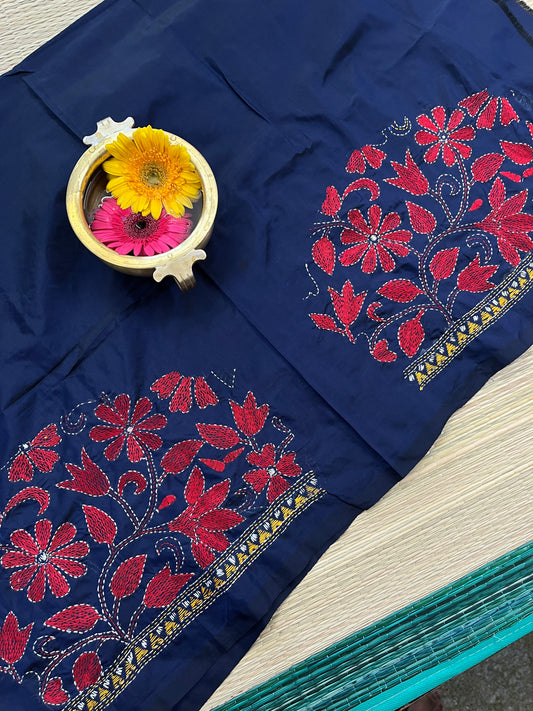 SKABP40 Art Silk Kanthawork Blouse Piece