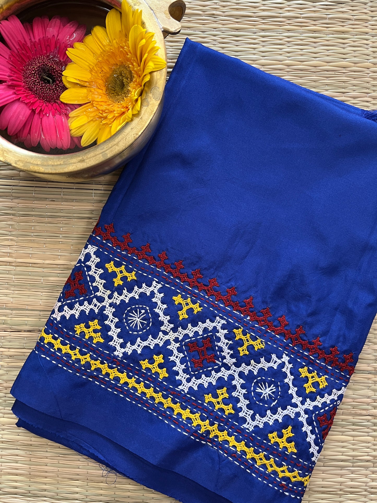 SKUBP14 Art Silk Kutchwork Blouse Piece