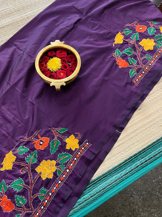 SKABP42 Art Silk Kanthawork Blouse Piece