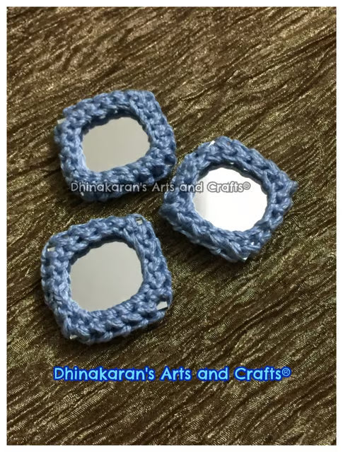ENGLISH BLUE Mirror Buttons