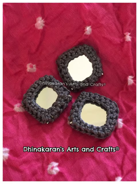 DARK GREY Mirror Buttons