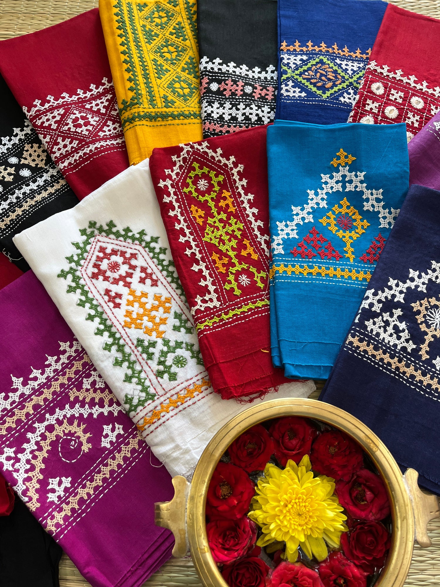 Kutchwork Blouse Pieces