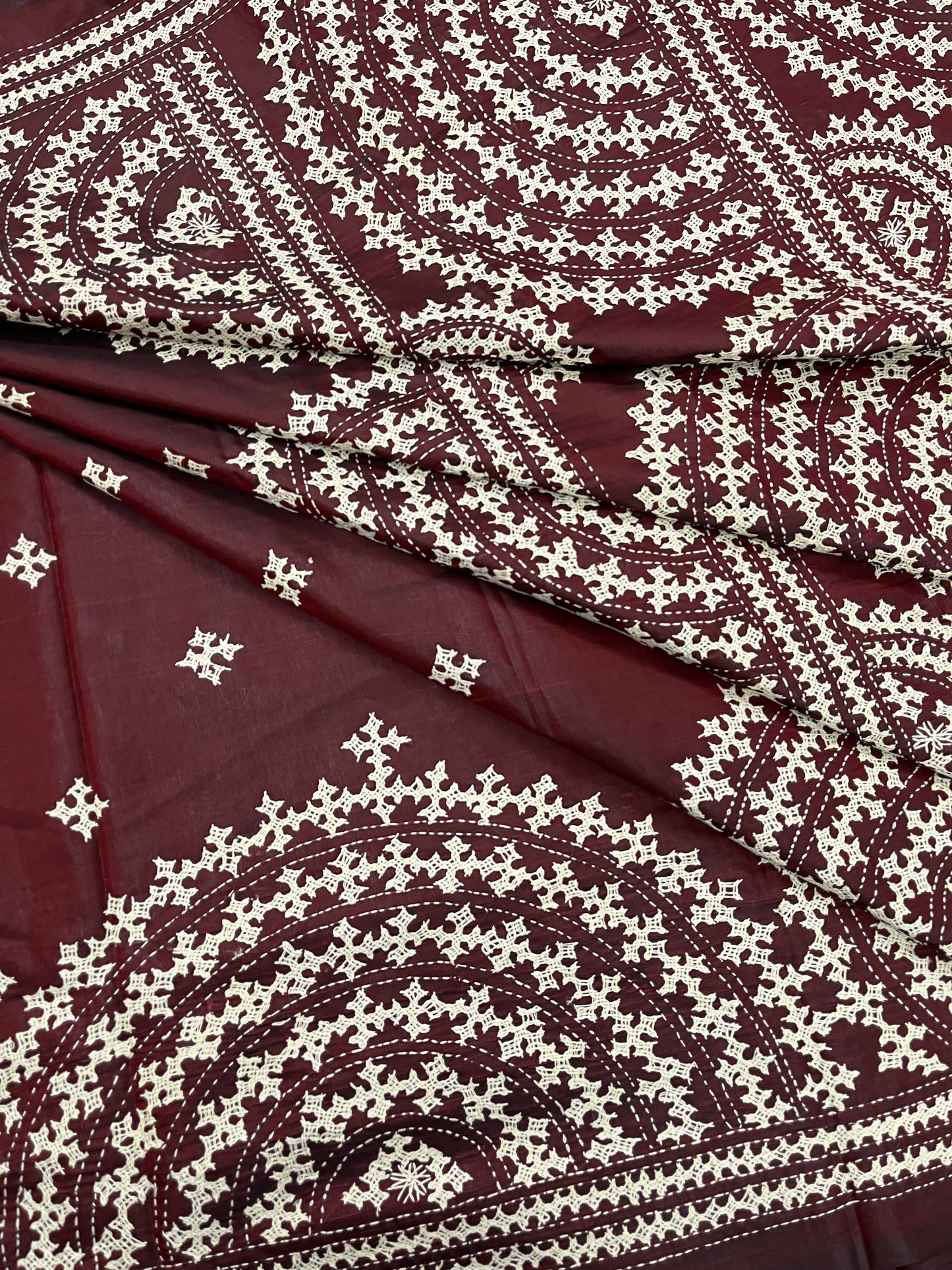 SUNRISE Kutchwork Saree