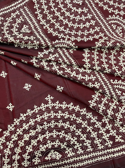 SUNRISE Kutchwork Saree