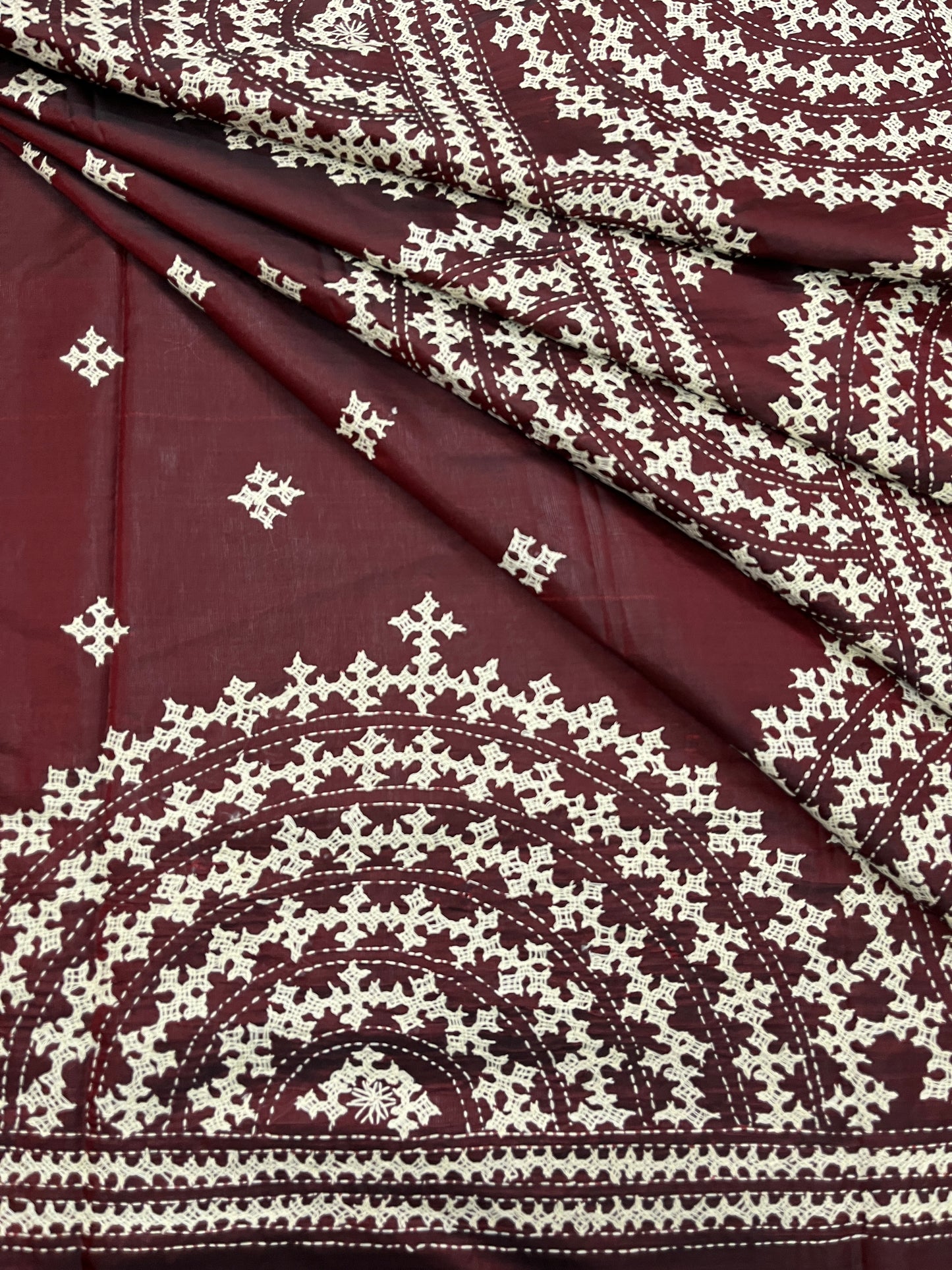 SUNRISE Kutchwork Saree