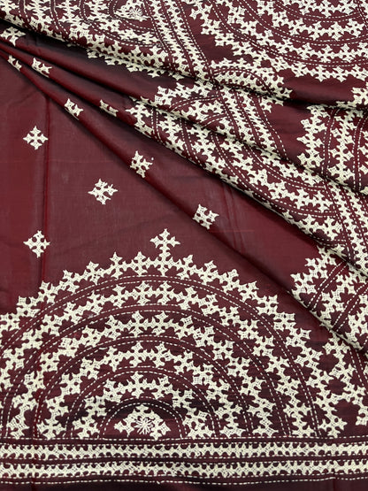 SUNRISE Kutchwork Saree