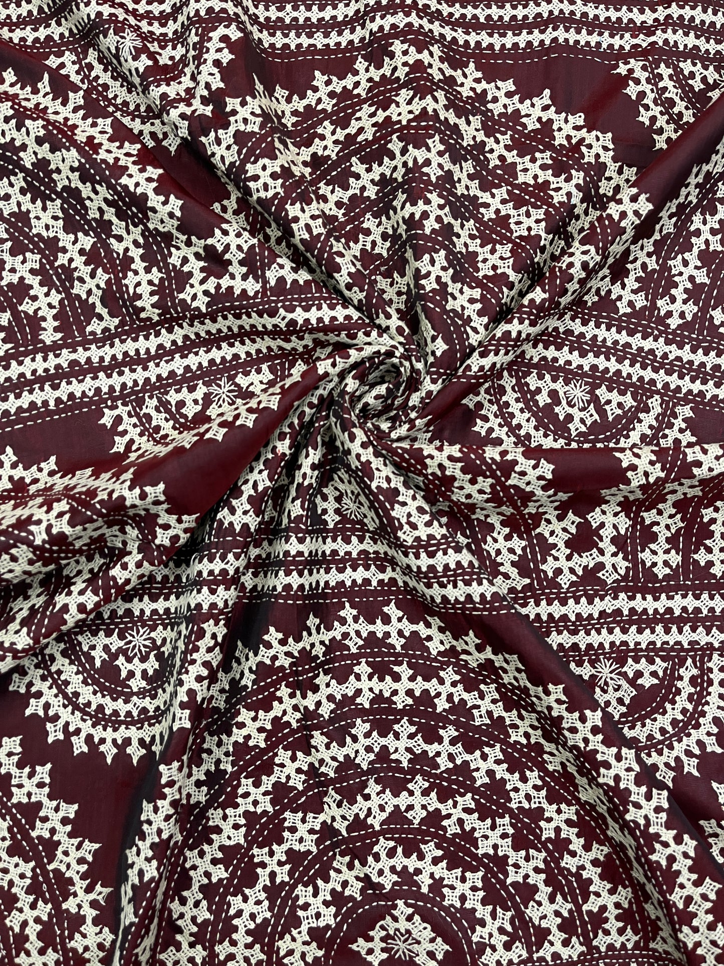 SUNRISE Kutchwork Saree