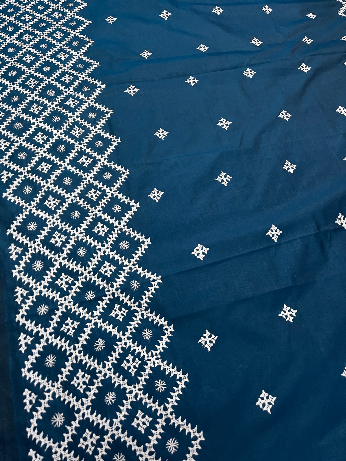 Honeycomb Kutchwork Saree