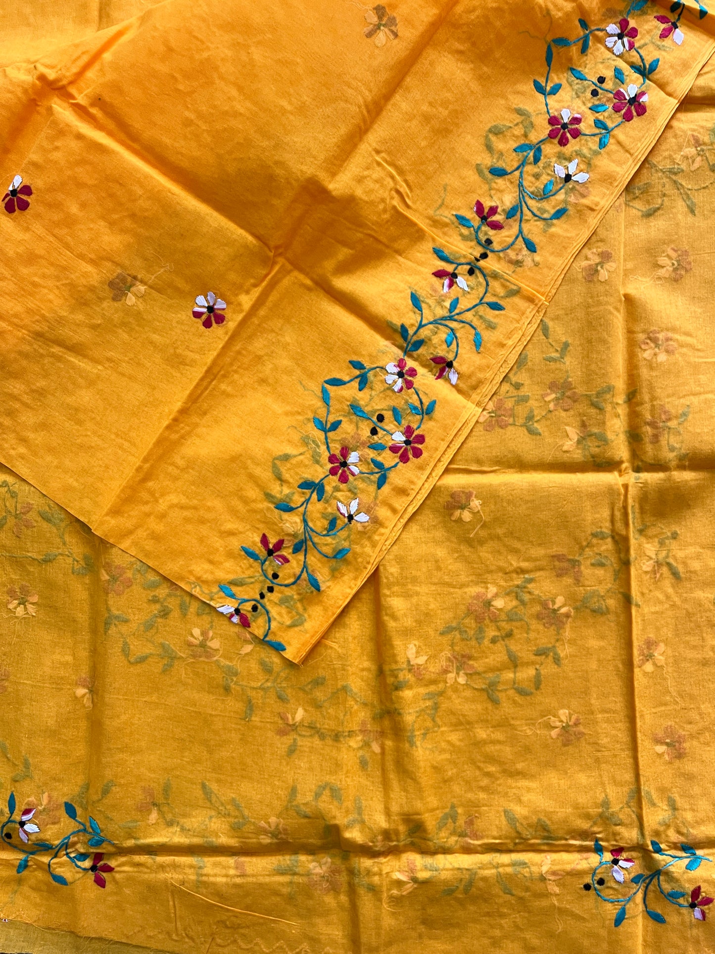 Cotton Kanthawork Saree