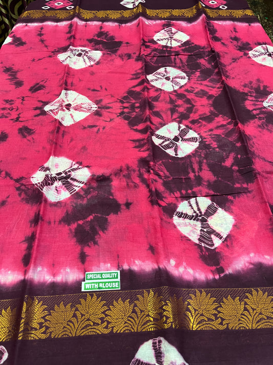 Sungudi Bandhani Saree