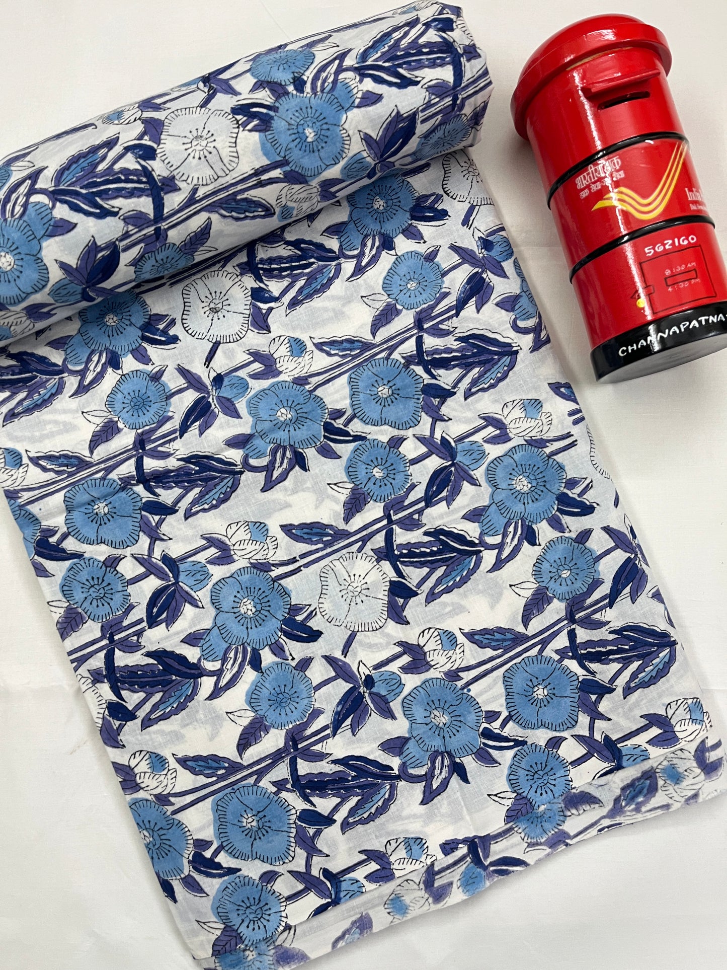 FLORAL Hand Block Print Fabric