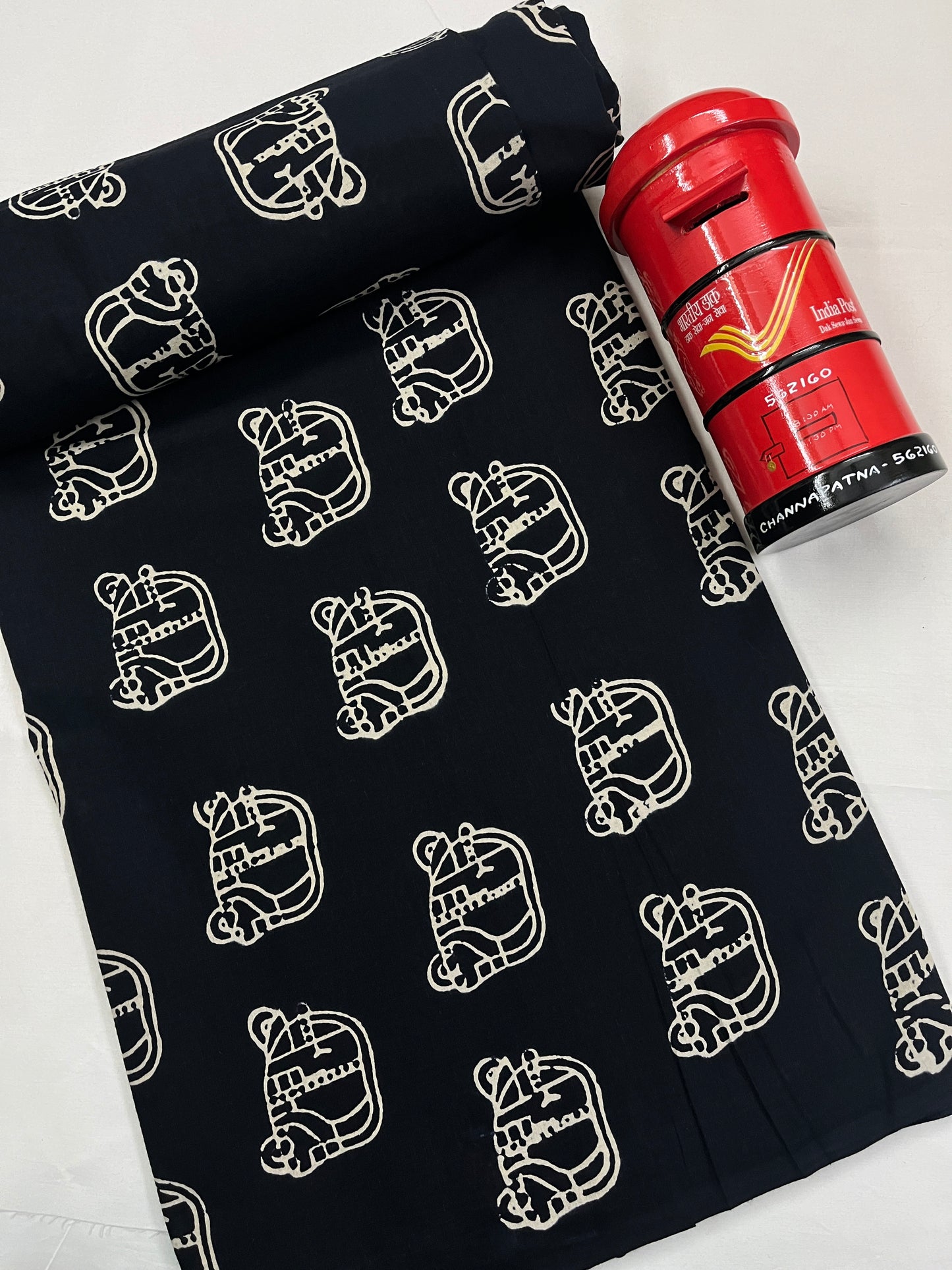 AUTO RICKSHAW Hand Block Print Fabric