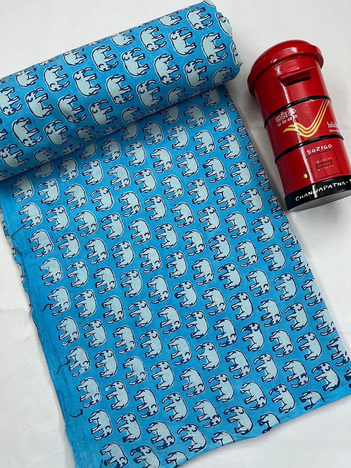 ELEPHANT Hand Block Print Fabric