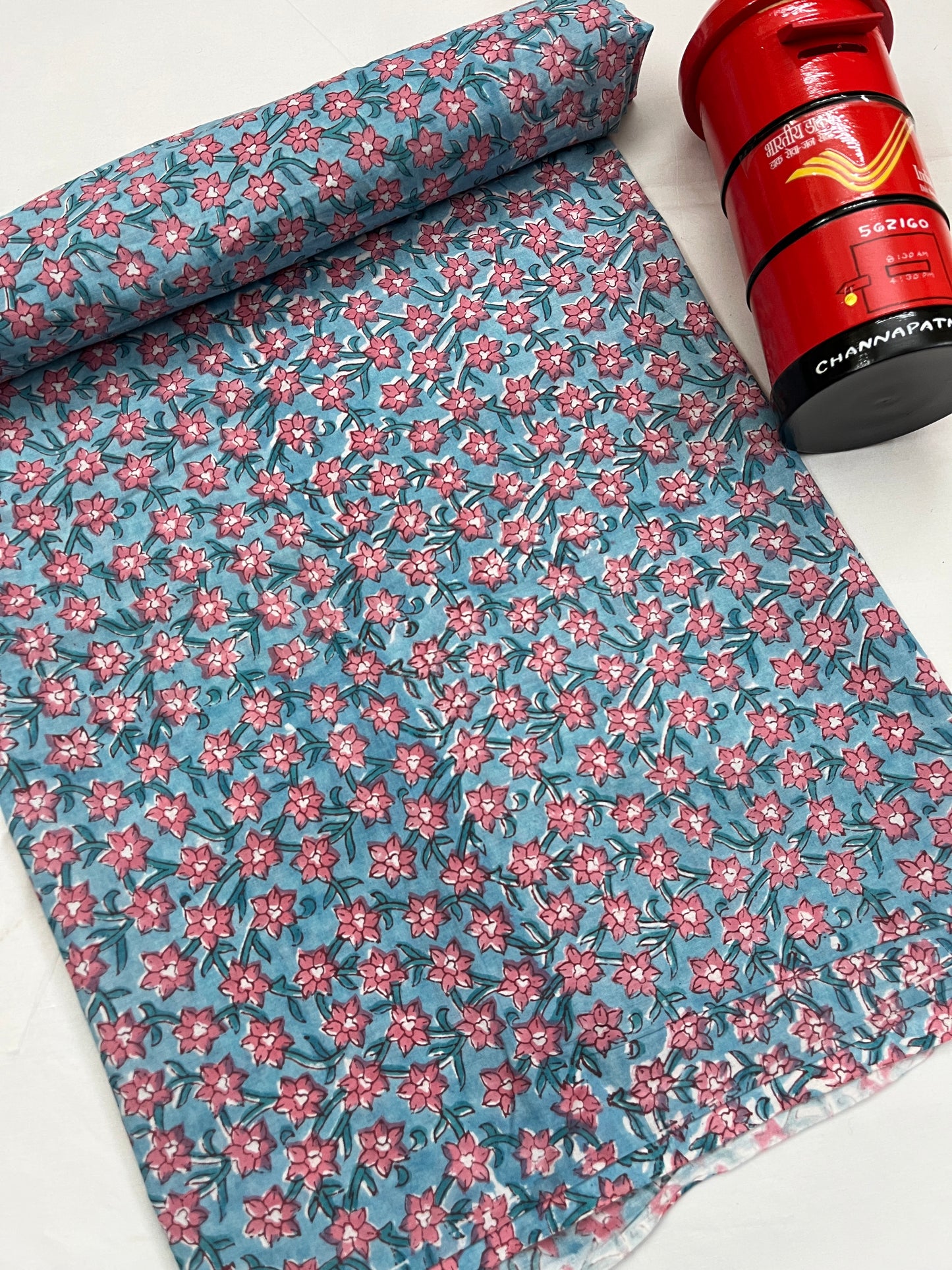 FLORAL Block Print Fabric