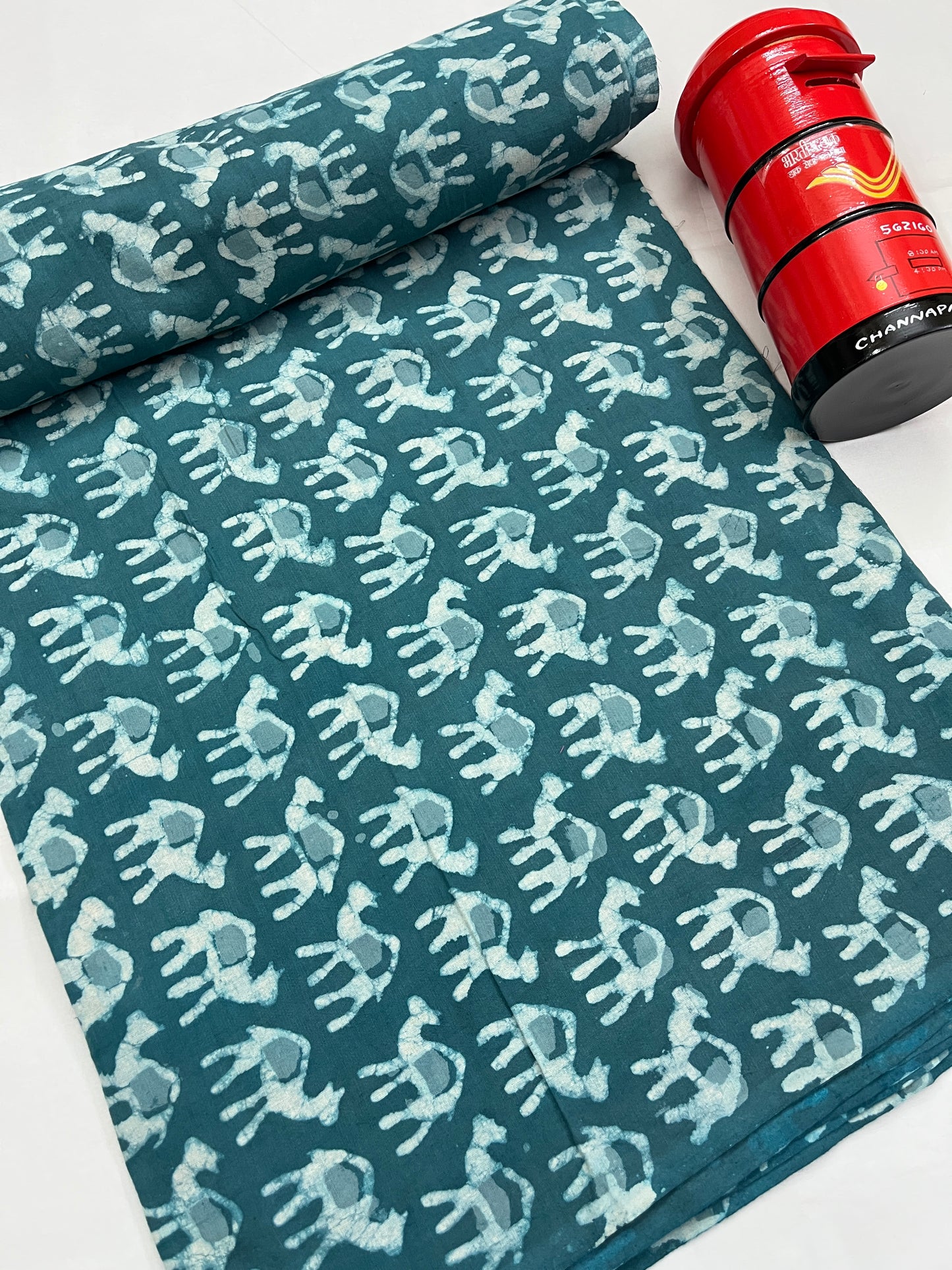 CAMEL Hand Block Print Fabric