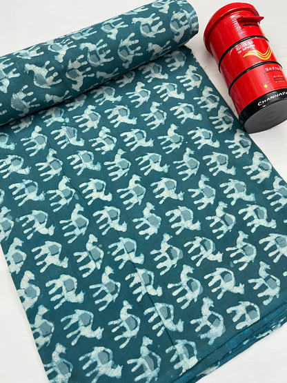 CAMEL Hand Block Print Fabric