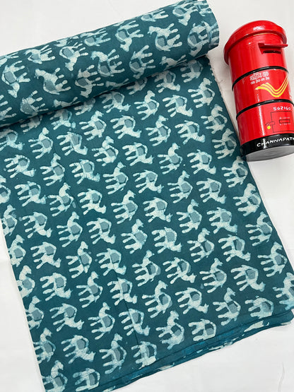 CAMEL Hand Block Print Fabric