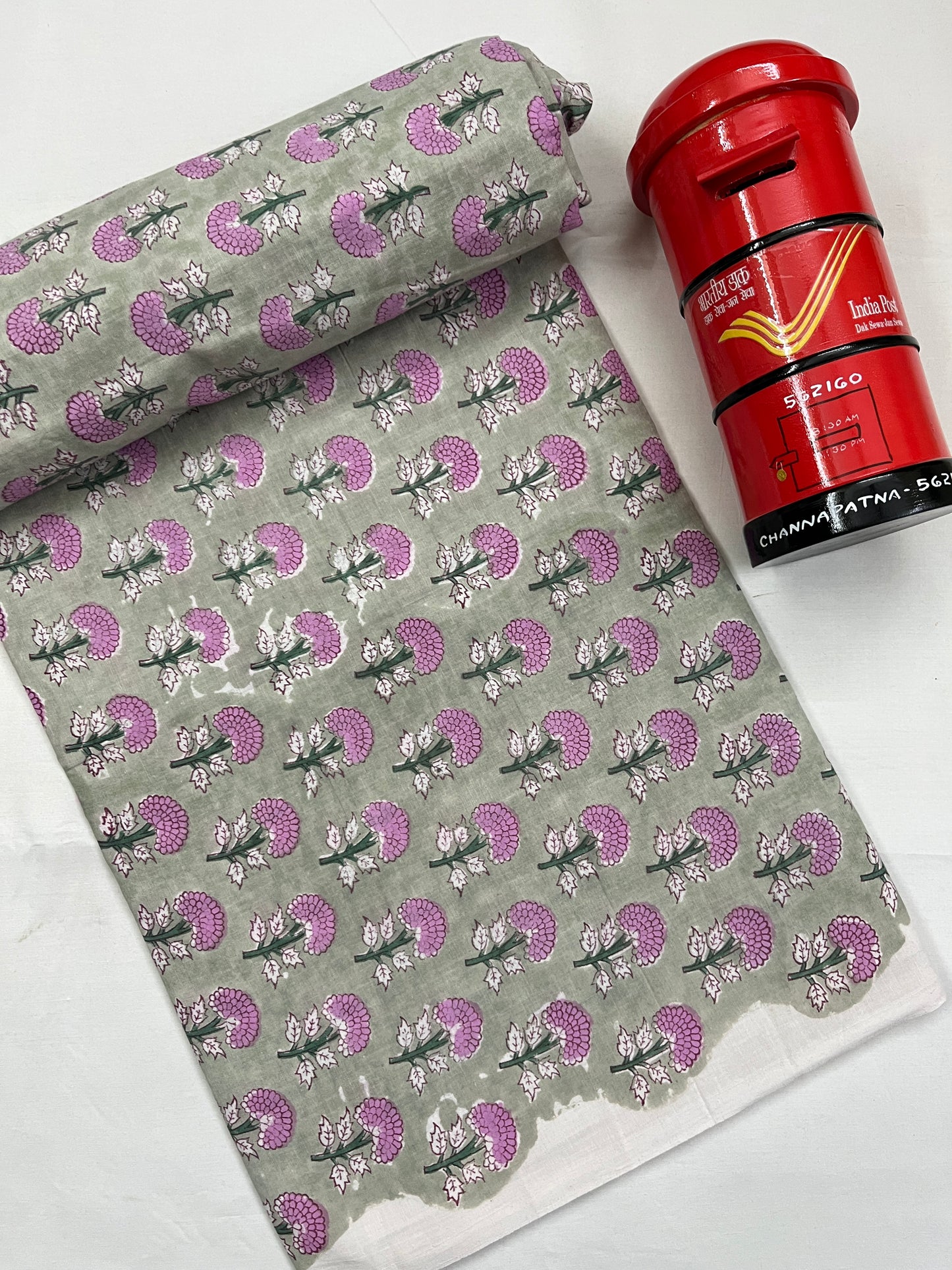 FLORAL Hand Block Print Fabric