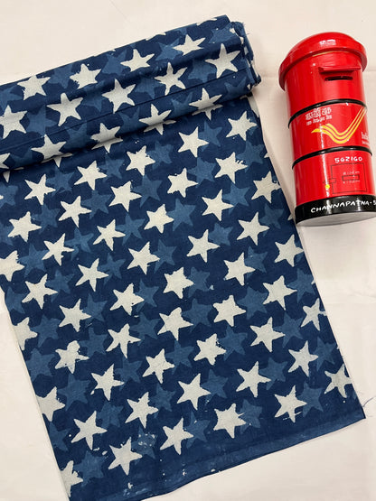 STARS Hand Block Print Fabric
