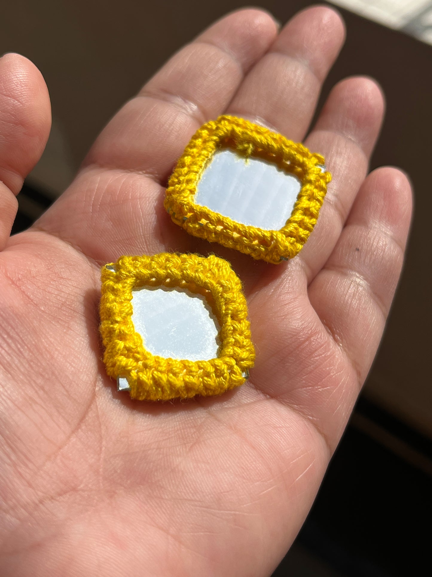 YELLOW Mirror Buttons