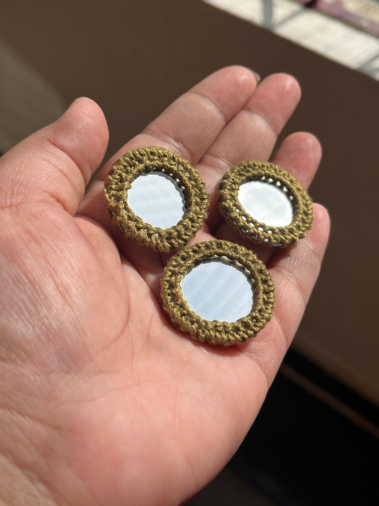GREEN Mirror Buttons