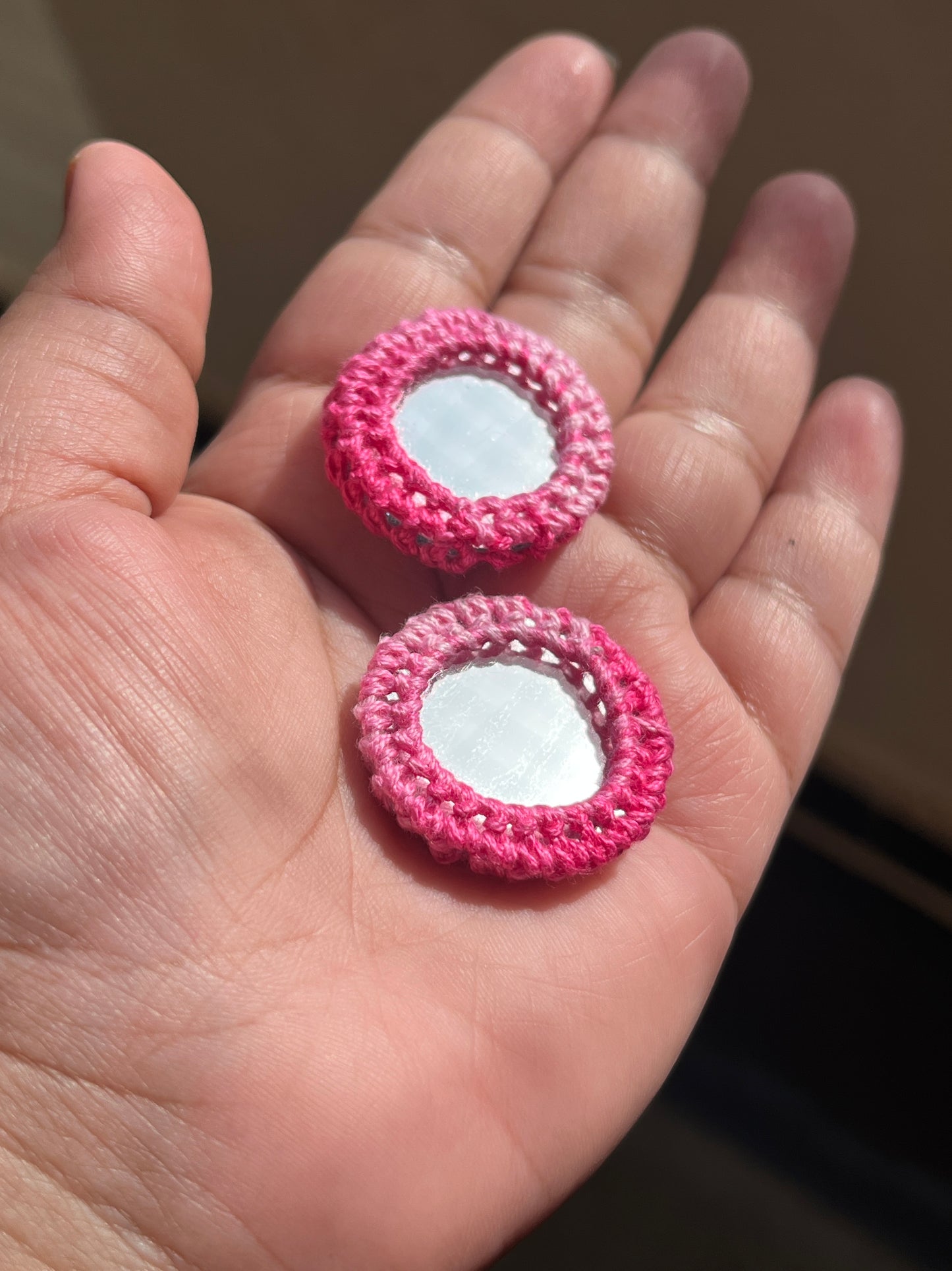 PINK Mirror Buttons