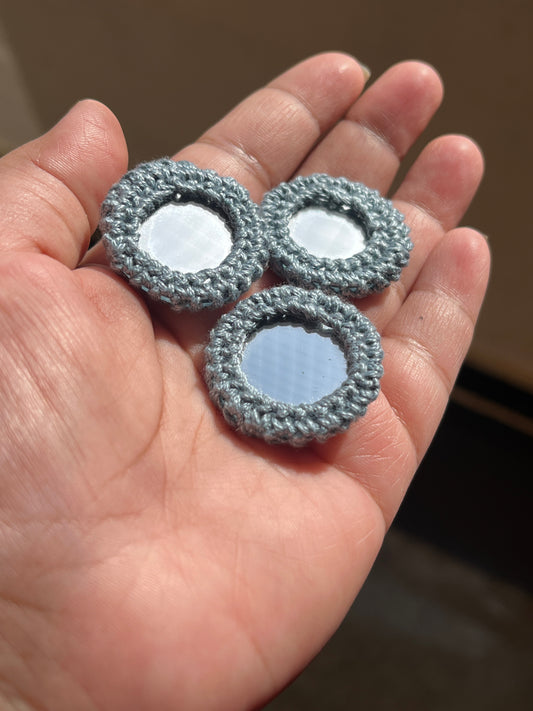 GREY Mirror Buttons