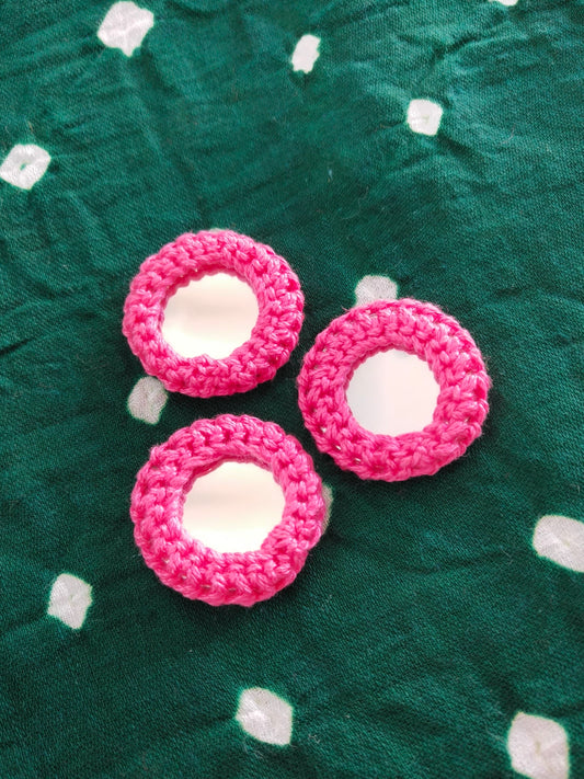 PINK Mirror Buttons