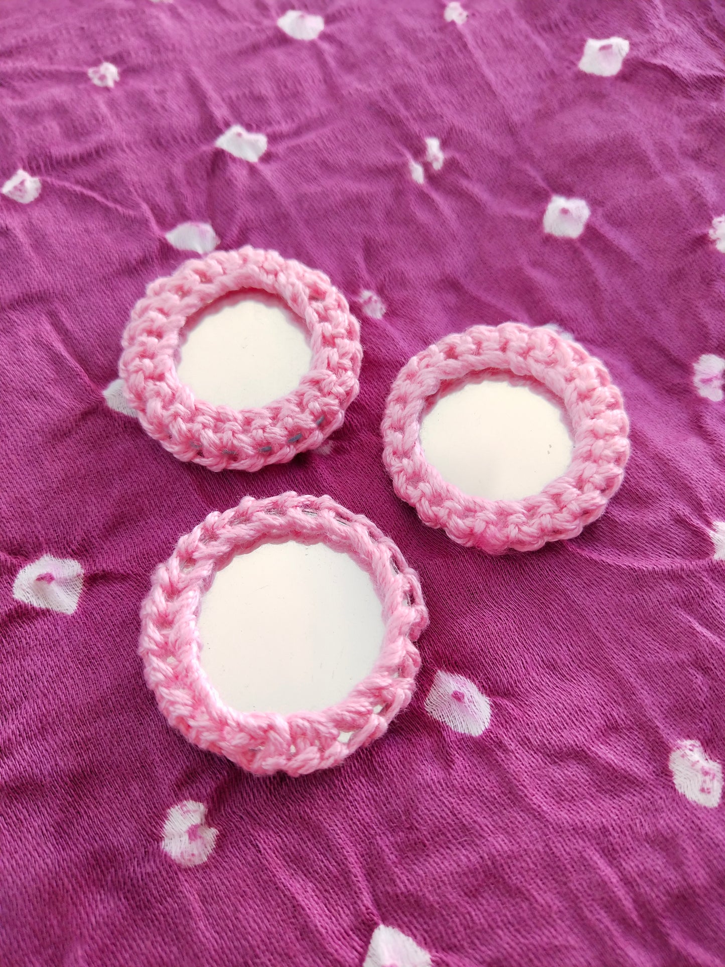 PINK Mirror Buttons