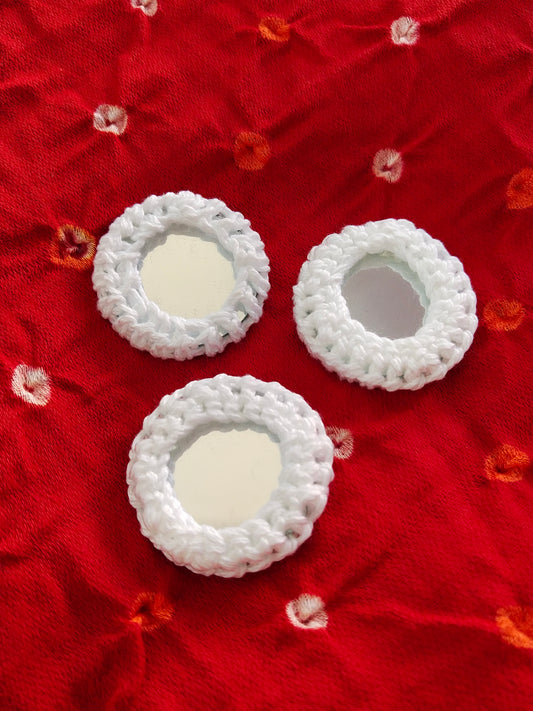 WHITE Mirror Buttons