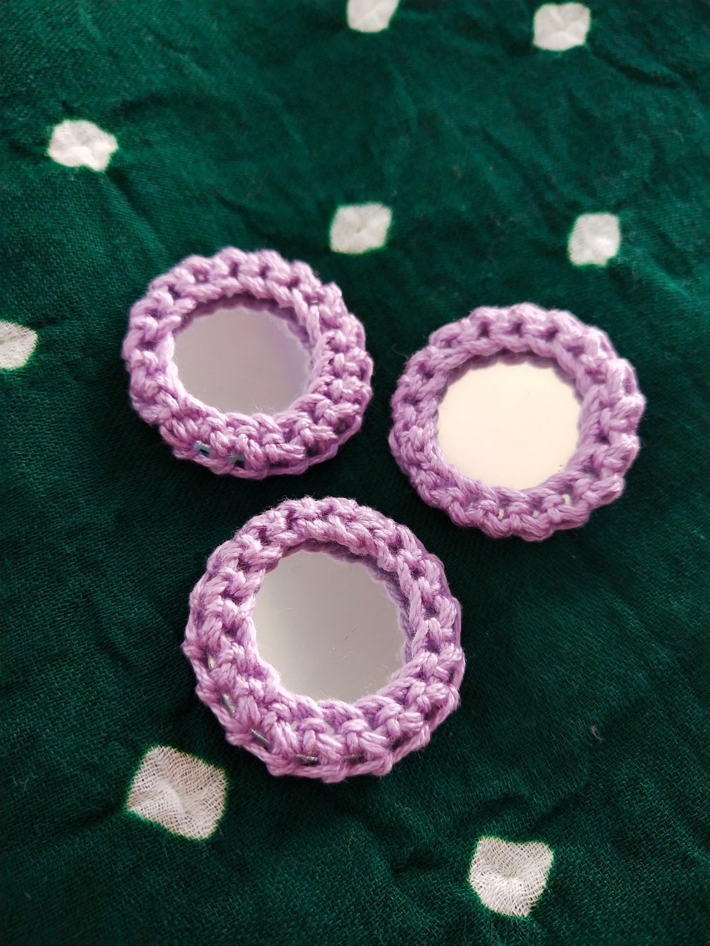 LAVENDER Mirror Buttons
