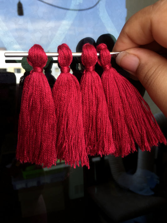 MAROON Thread Tassels