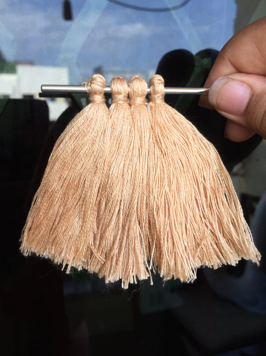 BEIGE Thread Tassels